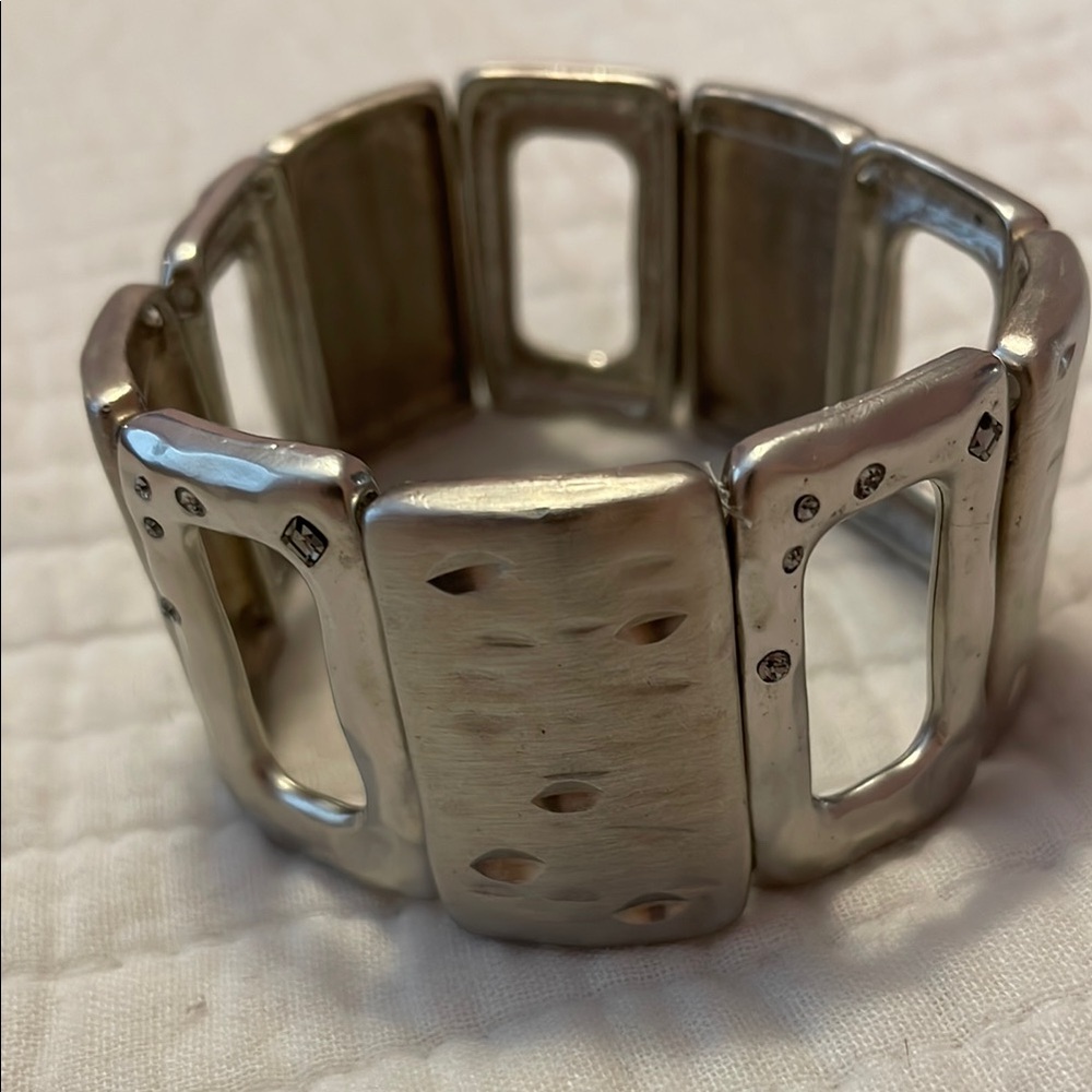 Silver Geometric Bracelet